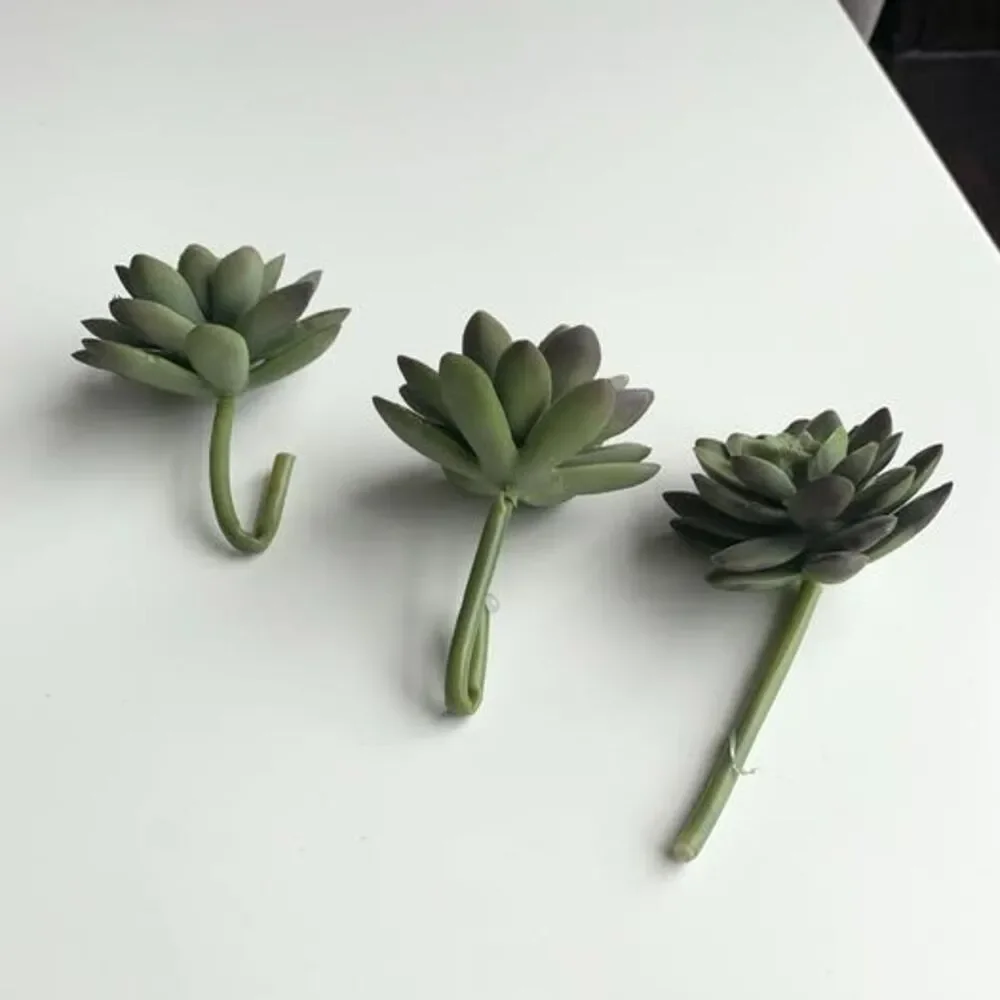 Faux Floral Succulent Stems Set of 3